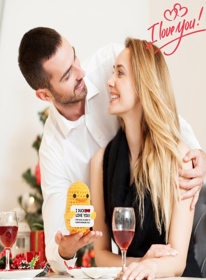 MBL Valentines Day for Him Her - Funny Valentine's Valentine Galentines Day for Women Men Girlfriend Boyfriend, Romantic Anniversary Crochet Duck, Gifts for Wife Husband Birthday Wedding Engagement - Image 5